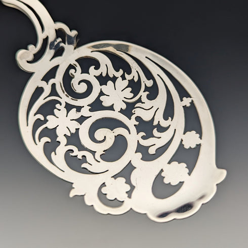 1911年 英国アンティーク 純銀製 サービングスプーンペア 104g Martin, Hall & Co